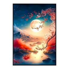 創彩 鑽石畫組 ZSD3503, 花朝月夕, 1組