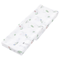 Bamboo Bebe 竹纖維經典方形布尿布 嬰兒花苞, 嬰兒花苞(白色), 6個