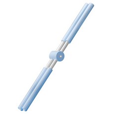 Solvang 旋轉十字伸展桿, 藍色