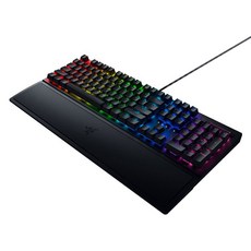 레이저 BlackWidow V3 유선 텐키리스 기계식 리니어 게이밍 키보드, 블랙, RZ03-0349, 황축