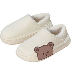 슈즈앤 여성용 곰돌이 털 단화 sn844