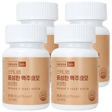 스키니랩 풍성한 맥주효모 비오틴, 60정, 4개