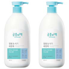 GOONGBE 宫中秘策 奶瓶餐具清潔劑, 2個, 500ml