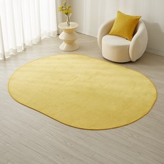 BLEDIK HOME Hyphen 柔軟四季通用可水洗防潑水塗層橢圓形地毯