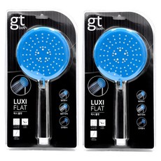 지티바스 럭시 플랫 기능성 샤워헤드, 2개