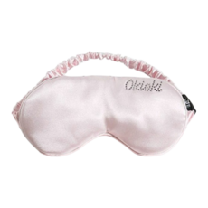 Okisiki 玻尿酸眼罩 有效遮光 舒適不緊繃 男女皆適合, 粉色, 1個, 21.0 x 9.0 cm