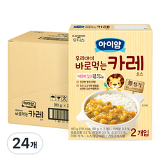 아이얌 바로 먹는 소스, 카레, 160g, 24개