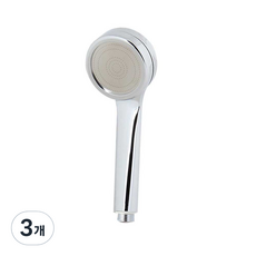 플라워 샤워 헤드 크롬, 3개, 실버