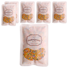 쿠킹스토리 레인보우 스프링클, 100g, 6개