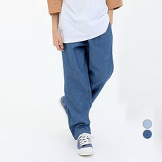 unifriend 兒童舒適九分丹寧棉褲