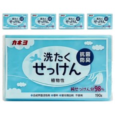 Kaneyo 除臭抗菌洗衣皂 190g - 天然植物油、溫和不刺激, 5個