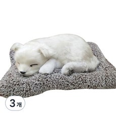 MEO 실내&차량용 제습 탈취 인형 화이트 허스키, 1개입, 3개