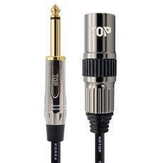 HDtop 韓國製5.5單聲道轉XLR屏蔽線30m, 金屬黑, 1個, HT-TP2839