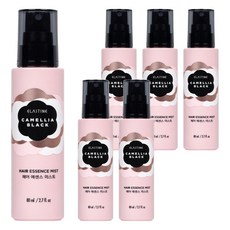 엘라스틴 카멜리아블랙 헤어 에센스 미스트, 6개, 80ml