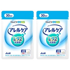 Asahi 朝日 可爾必思 阿雷可雅 L-92乳酸菌 原味, 2包, 60顆