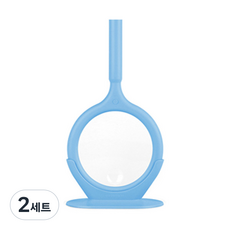 코지라이트 LED 핸디형 돋보기 스카이블루 + 받침대 + 파우치, TB-CL110, 2세트 TB-CL110, 2세트