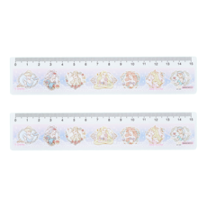sun-star 卡通直尺 15cm 厚0.5 x 16.4 x 3.6cm 18g, 迪士尼粉彩公主, 2支
