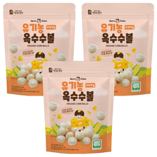 Well&Good 美味風景 孩童風味玉米球, 25g, 奶酪味, 3個