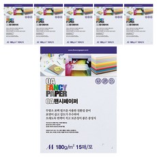 DOOSUNG PAPER 紙張 OA 美術紙 彩色影印紙 白色 180g R26, A4, 6個