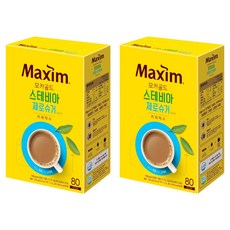 맥심 모카골드 스테비아 제로슈거 커피믹스, 11.5g, 80개입, 2개