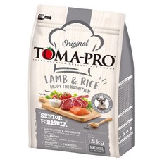 TOMA-PRO 優格 高齡犬 乾飼料, 羊肉 + 米, 1.5kg, 1袋