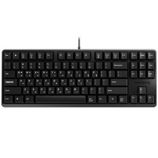 CHERRY 기계식 유선 텐키리스 키보드, 블랙, G80-3000S TKL RGB  (갈축), 갈축