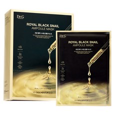 닥터지 로얄 블랙 스네일 앰플 마스크, 10개입, 1개
