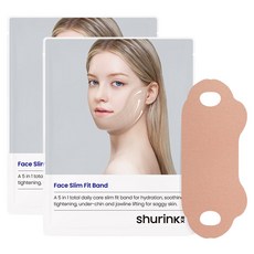 SHURINKRX 臉部纖緻拉提帶, 2個, 1枚入