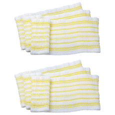 LOUIS BON 彈性浴巾, 黃色, 6個, 1入