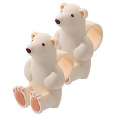 InMUSE 房門防撞門擋緩衝墊, 2個, 冰淇淋白