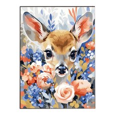 創彩 5D鑽石畫 40x30cm, 優雅鹿, 1個