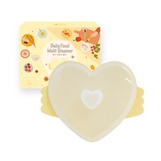 JOONIE 韓國製造 國產矽膠 可愛寶寶副食品蒸鍋 小 500ml, 1個, 單品, 香草