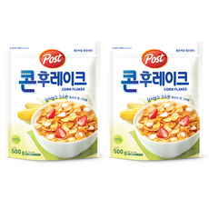 포스트 콘후레이크 시리얼, 500g, 2개