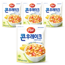 포스트 콘후레이크 시리얼, 500g, 4개