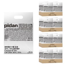 pidan 寵物木薯豆腐混合貓砂, 2.4kg, 16包, 無香