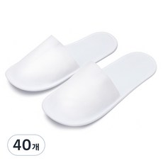 紙拖鞋 拋棄式拖鞋, 白色的, 40個