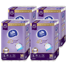 Vinda 4層壓紋捲筒衛生紙, 23m, 30捲, 4袋