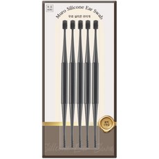 MURO 無路 矽膠細軟耳挖 黑色, 1個, 5件