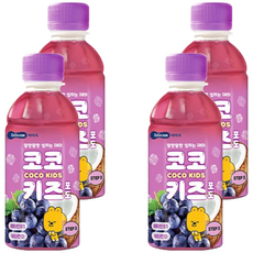 베베쿡 코코키즈 포도, 220ml, 4개