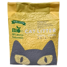 WELLON威龍 bio 細顆粒2.0 2.5kg 1包 原味-天然豆腐砂、快速凝結、低粉塵