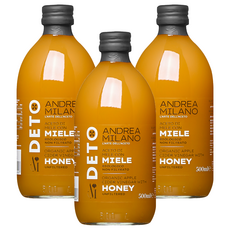 ANDREA MILANO 蜂蜜蘋果醋, 3個, 500ml