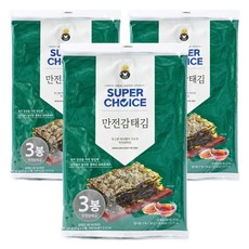 만전김 슈퍼초이스 감태김, 60g, 3개