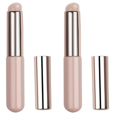 美容美食蝙蝠矽膠唇刷, 2個, 粉紅色