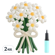 투데이리빙 풍선 꽃다발 만들기 패키지 세트 CD_OST_AL284W, 혼합색상, 2세트