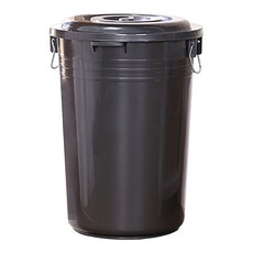 生活King 銀采萬年桶 46L(含蓋)/1組 適用於客廳、浴室、廚房、陽台、室外 台灣生產, 灰色