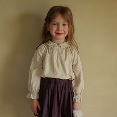Arbe 女童白色基本款襯衫