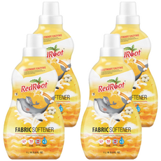 紅根嬰兒織物柔軟劑香草棉味, 1L, 4個