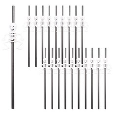 PARTYHAE 萬聖節全身骷髏吸管, 5入, 4個