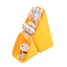 ARTJOY 三角站立式筆袋, 1個, 黃色