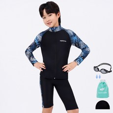 aquatica 兒童用一般用泳鏡防曬衣5件組 AQAJZP24004